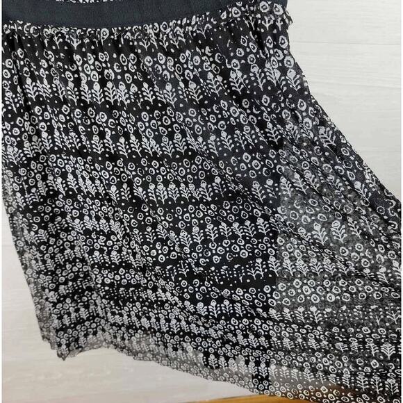 Anthropologie 9Hi5 Poststamp Black & White Ruched Tulle Dress - Size Medium - Picture 4 of 5